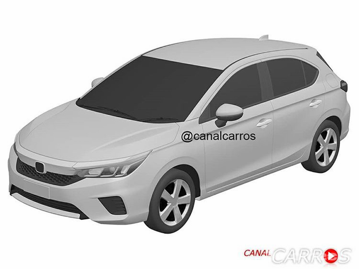 Honda City Hatchback 专利图泄露,好像还不错