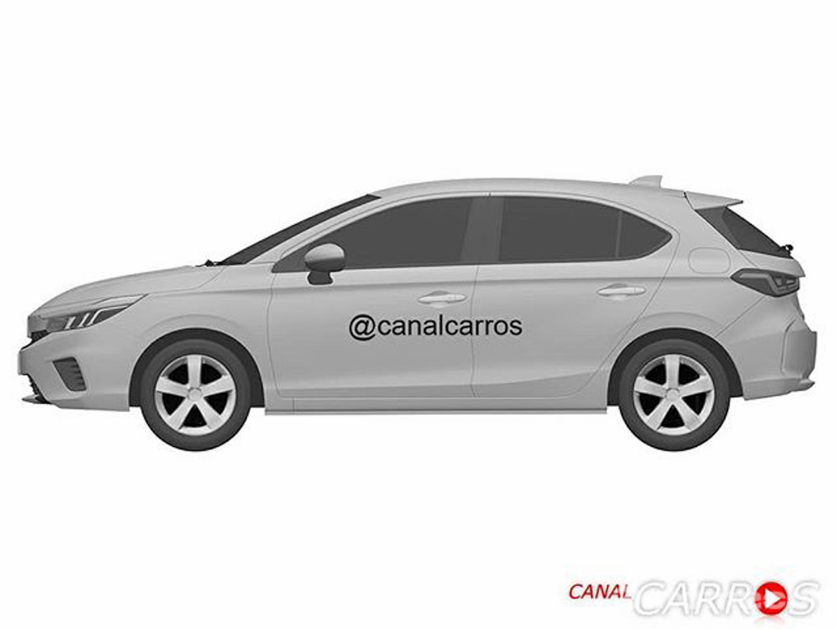 Honda City Hatchback 专利图泄露,好像还不错