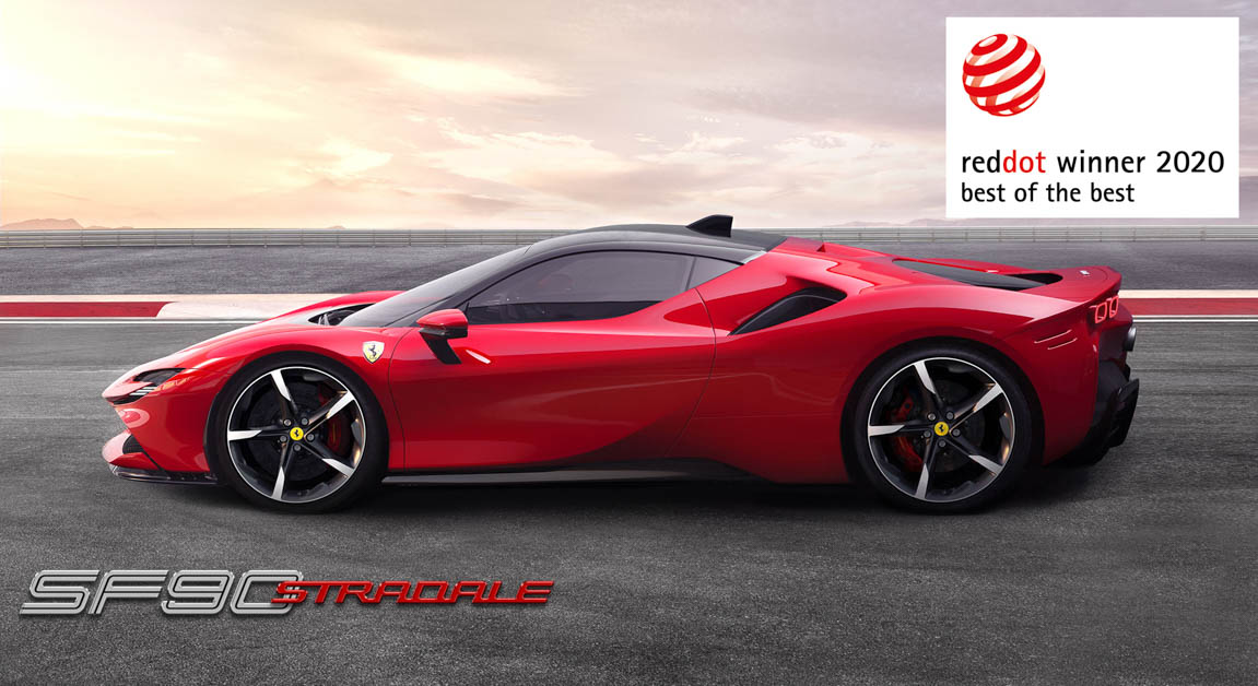 Ferrari SF90 Stradale 夺下2020 Red Dot Awards 设计大奖