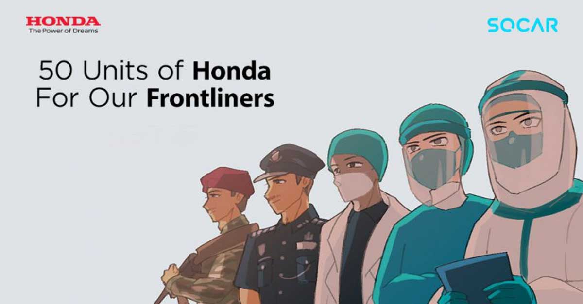 Honda Malaysia 与 Socar 合作,提供50辆 City 给予前线人员租用