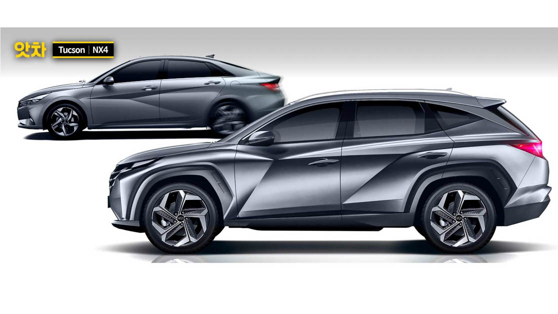 新一代 Hyundai Tucson 假想图曝光，设计科技感十足