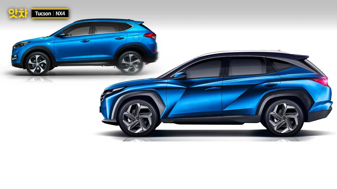 新一代 Hyundai Tucson 假想图曝光，设计科技感十足