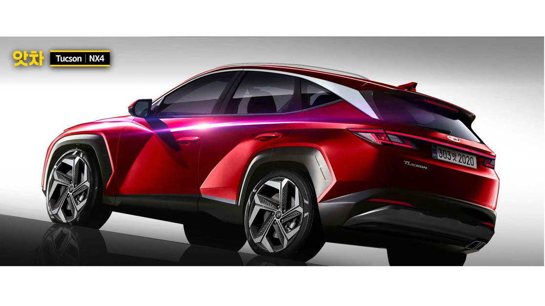 新一代 Hyundai Tucson 假想图曝光，设计科技感十足
