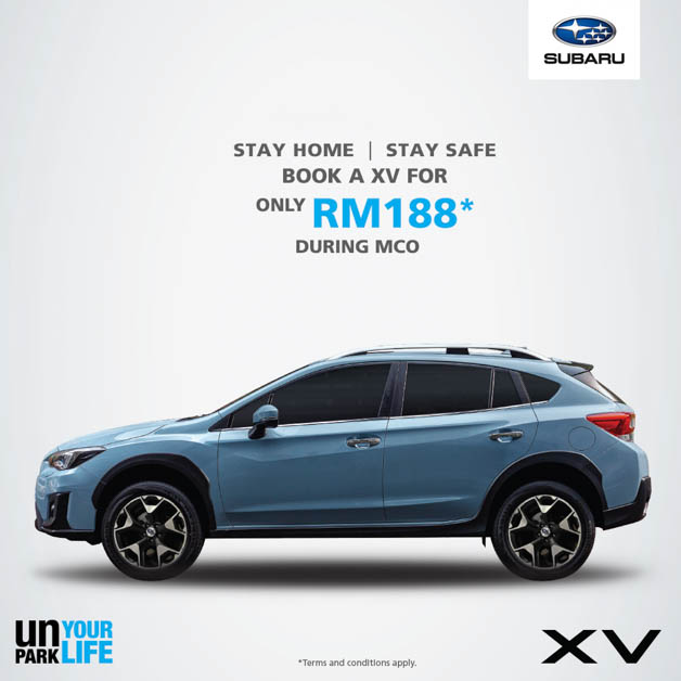 Subaru 发布线上预定服务，只需 RM188 就可订购 XV 以及 Forester