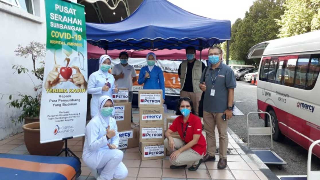 Petron Malaysia 协助我国医疗团队，提供大量个人防护设备