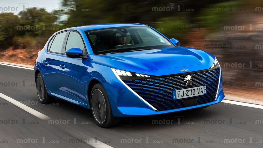 新一代 Peugeot 308 假想图曝光，或将导入 PHEV 混动技术，马力直逼300Hp
