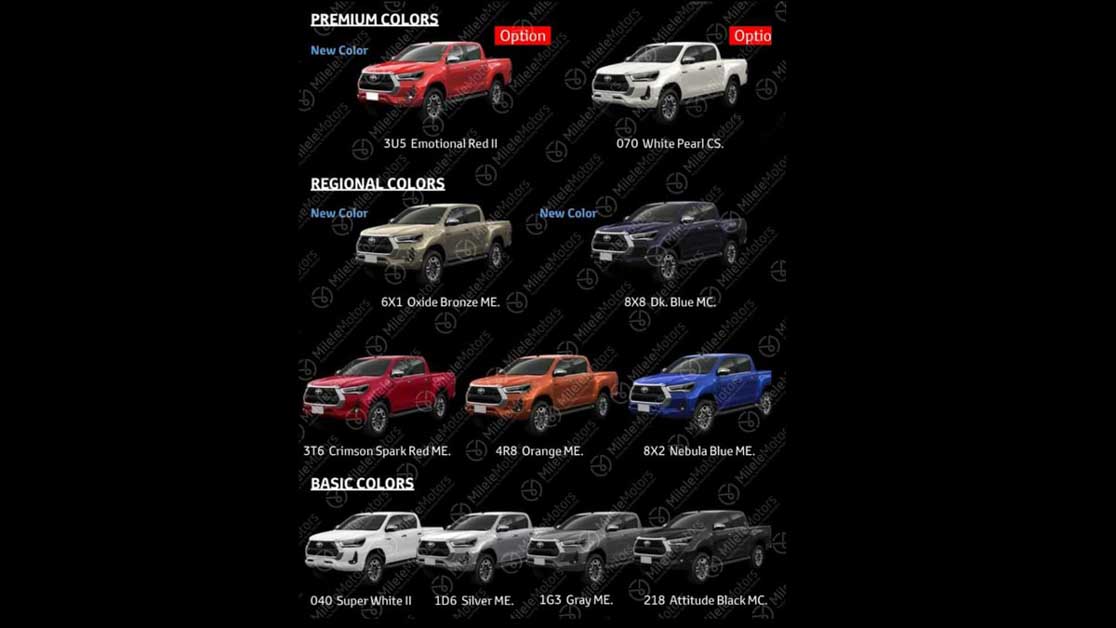 2021 小改款 Toyota Hilux 将在6月4日于泰国市场全球发布！