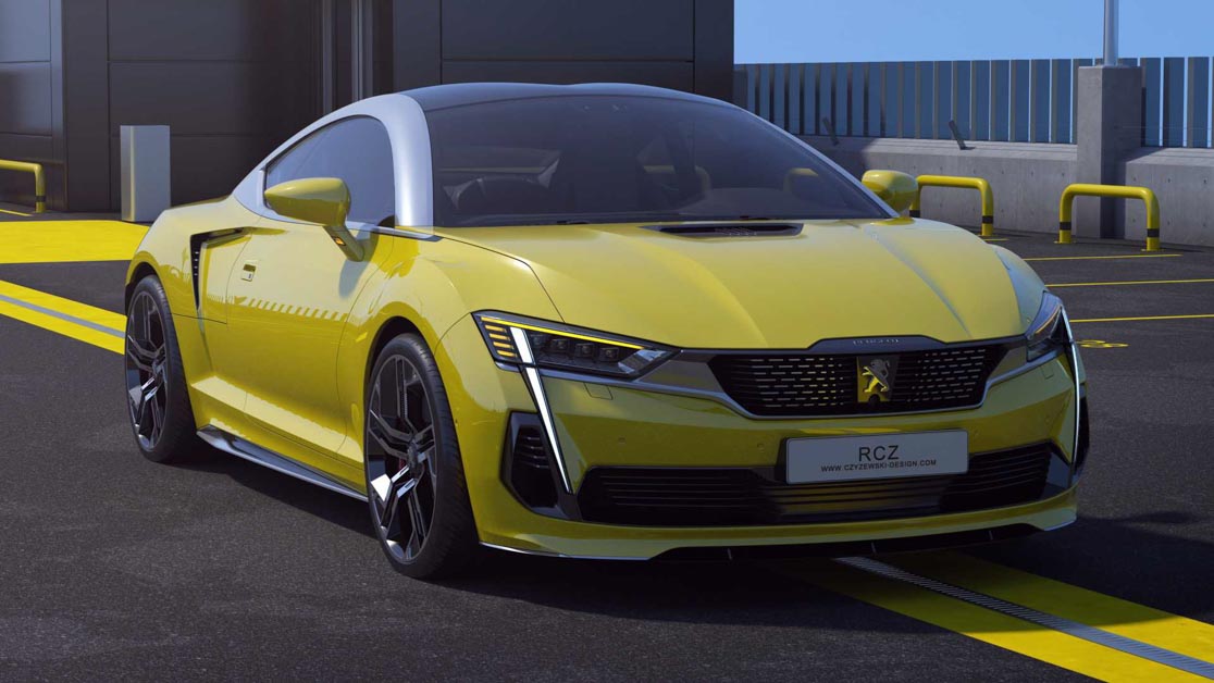 2020 Peugeot RCZ 假想图曝光，搭载1.6L 涡轮增压引擎，马力预计300Hp！
