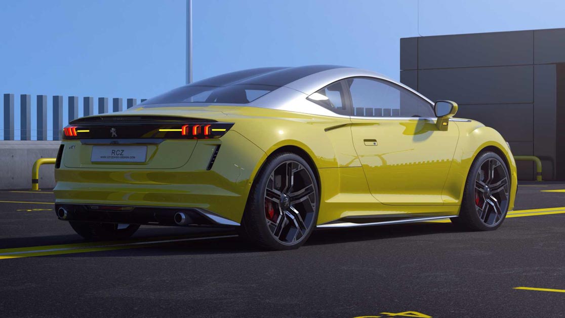 2020 Peugeot RCZ 假想图曝光，搭载1.6L 涡轮增压引擎，马力预计300Hp！