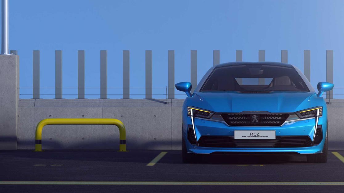 2020 Peugeot RCZ 假想图曝光，搭载1.6L 涡轮增压引擎，马力预计300Hp！