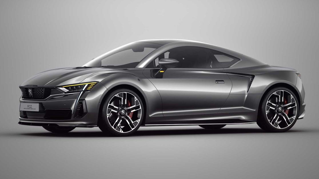 2020 Peugeot RCZ 假想图曝光，搭载1.6L 涡轮增压引擎，马力预计300Hp！