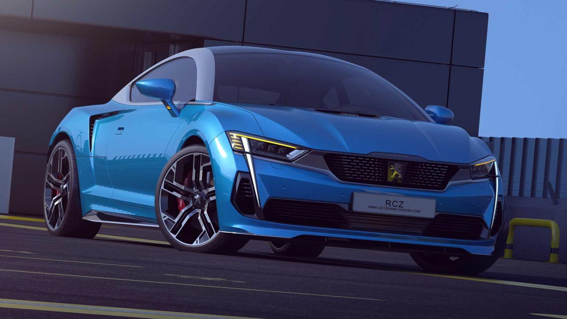 2020 Peugeot RCZ 假想图曝光，搭载1.6L 涡轮增压引擎，马力预计300Hp！
