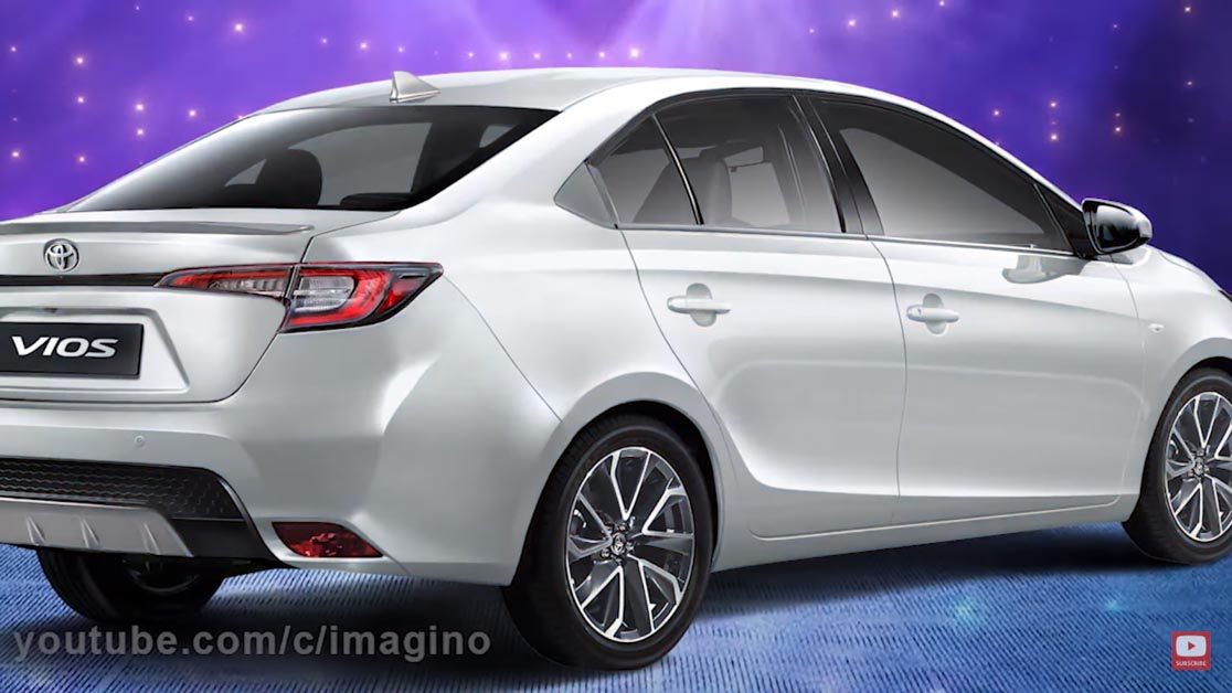 2021 Toyota Vios 假想图曝光,外形运动气息十足,备有全液晶仪表盘?