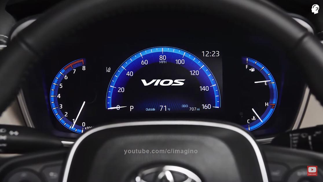 2021 Toyota Vios 假想图曝光,外形运动气息十足,备有全液晶仪表盘?