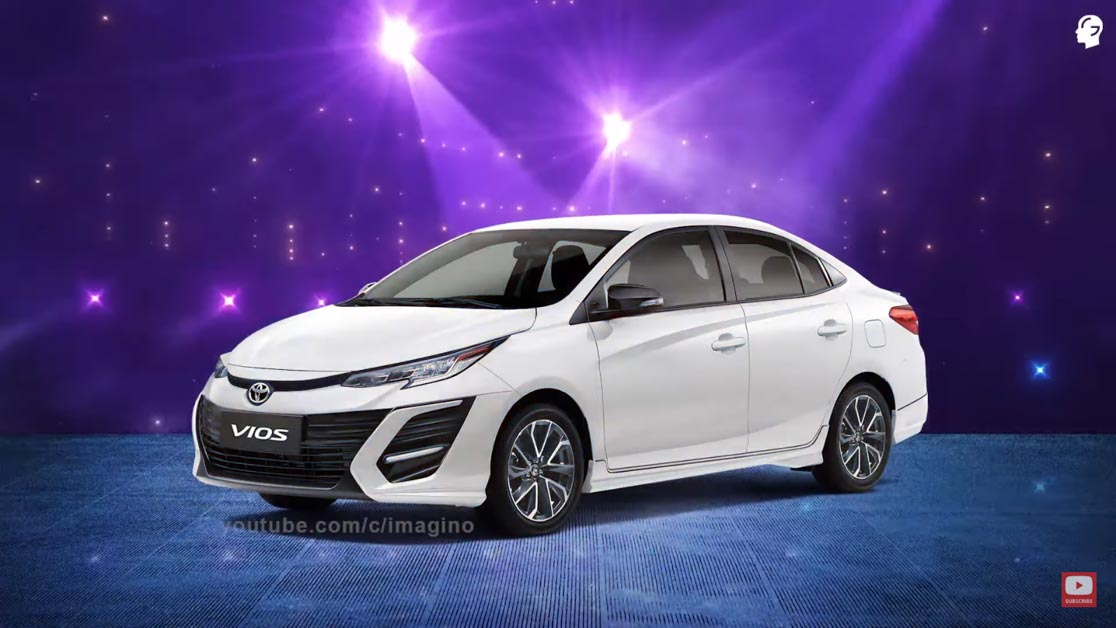 2021 Toyota Vios 假想图曝光,外形运动气息十足,备有全液晶仪表盘?