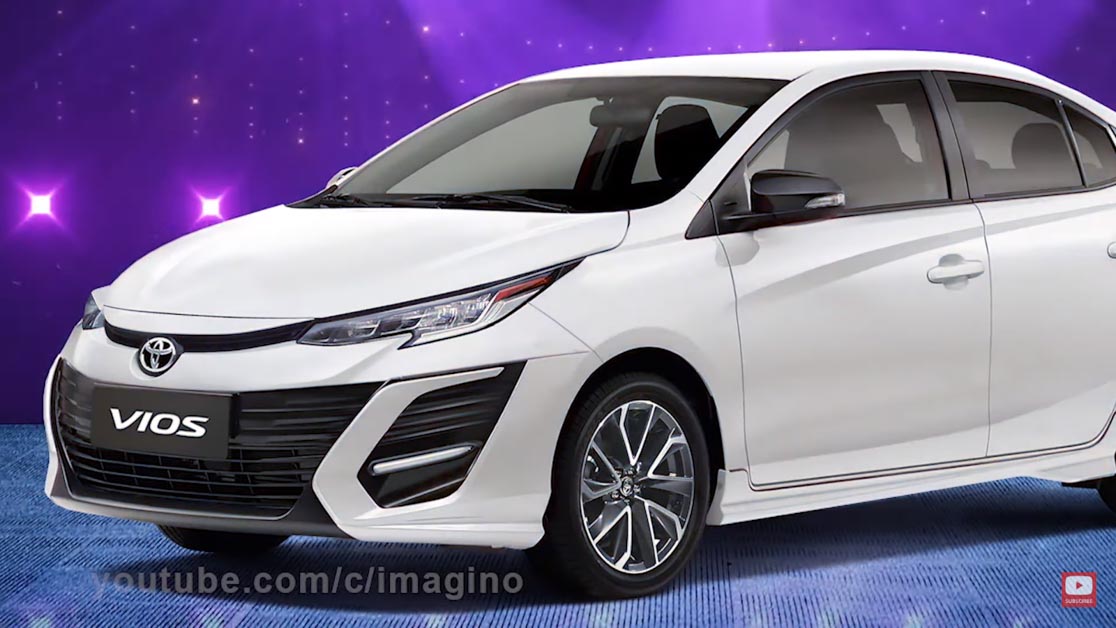 2021 Toyota Vios 假想图曝光,外形运动气息十足,备有全液晶仪表盘?