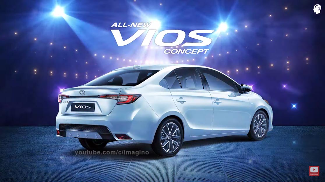2021 Toyota Vios 假想图曝光,外形运动气息十足,备有全液晶仪表盘?