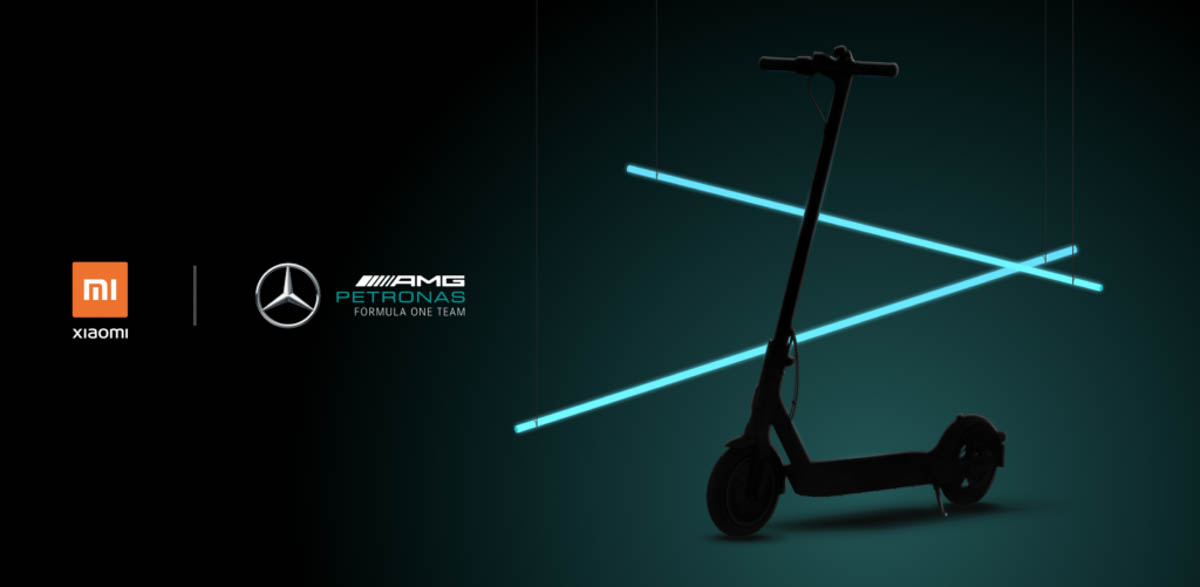 Xiaomi 与 Mercedes-AMG F1 赛车队联手推出电动滑板车，售价 RM1,940 起跳！