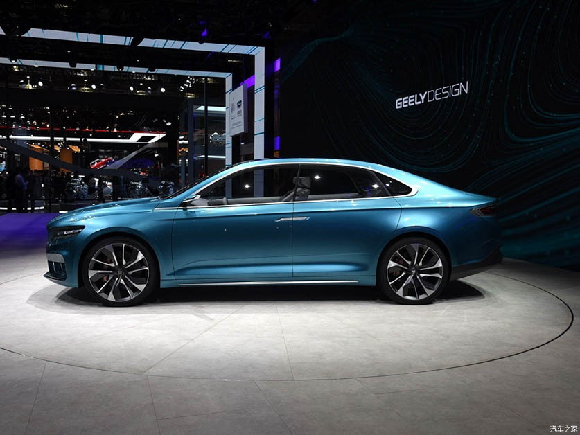 吉利全新轿车 PreFace 预告图释出，搭载2.0L 涡轮增压引擎