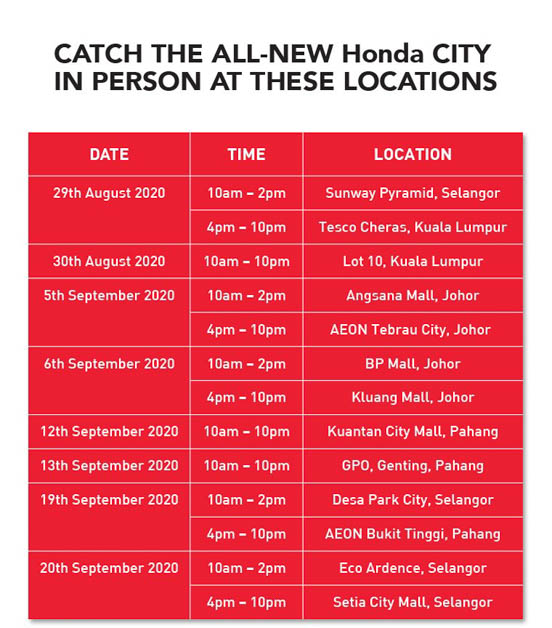 2020 Honda City RS Malaysia