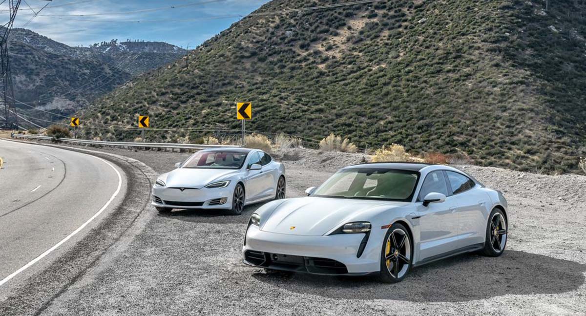 Porsche Taycan VS Tesla Model S ，谁比较快？
