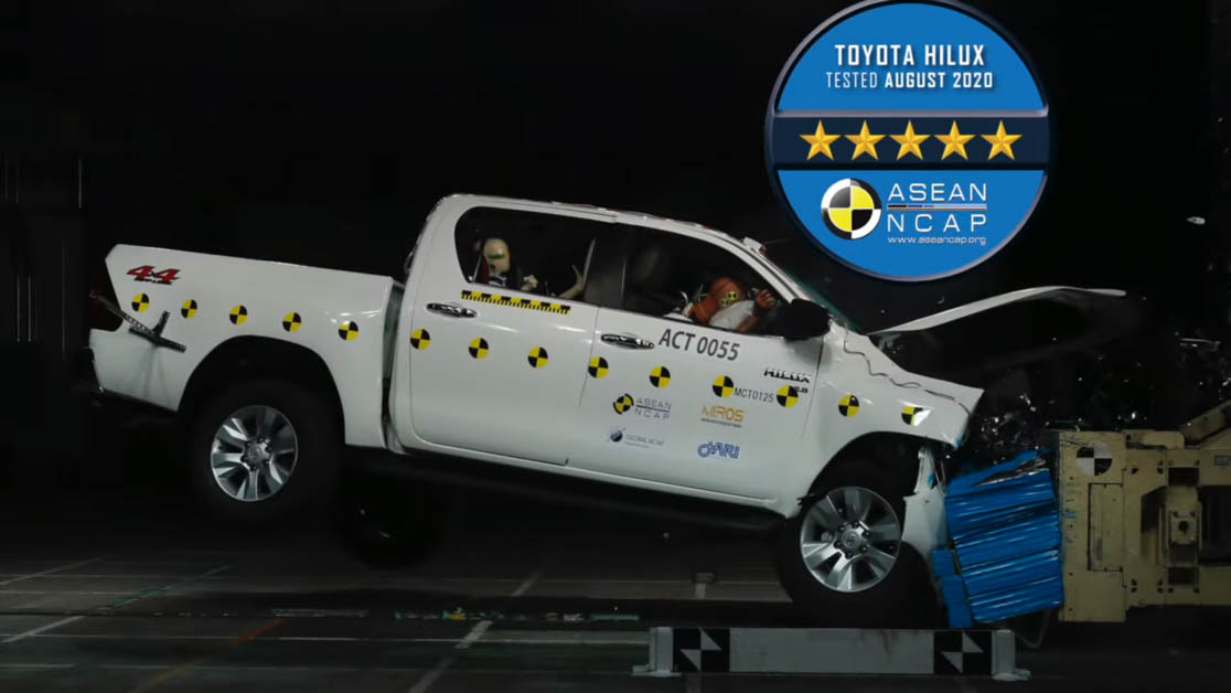 2020 Toyota Hilux 荣获 Asean NCAP 五星最高评价！