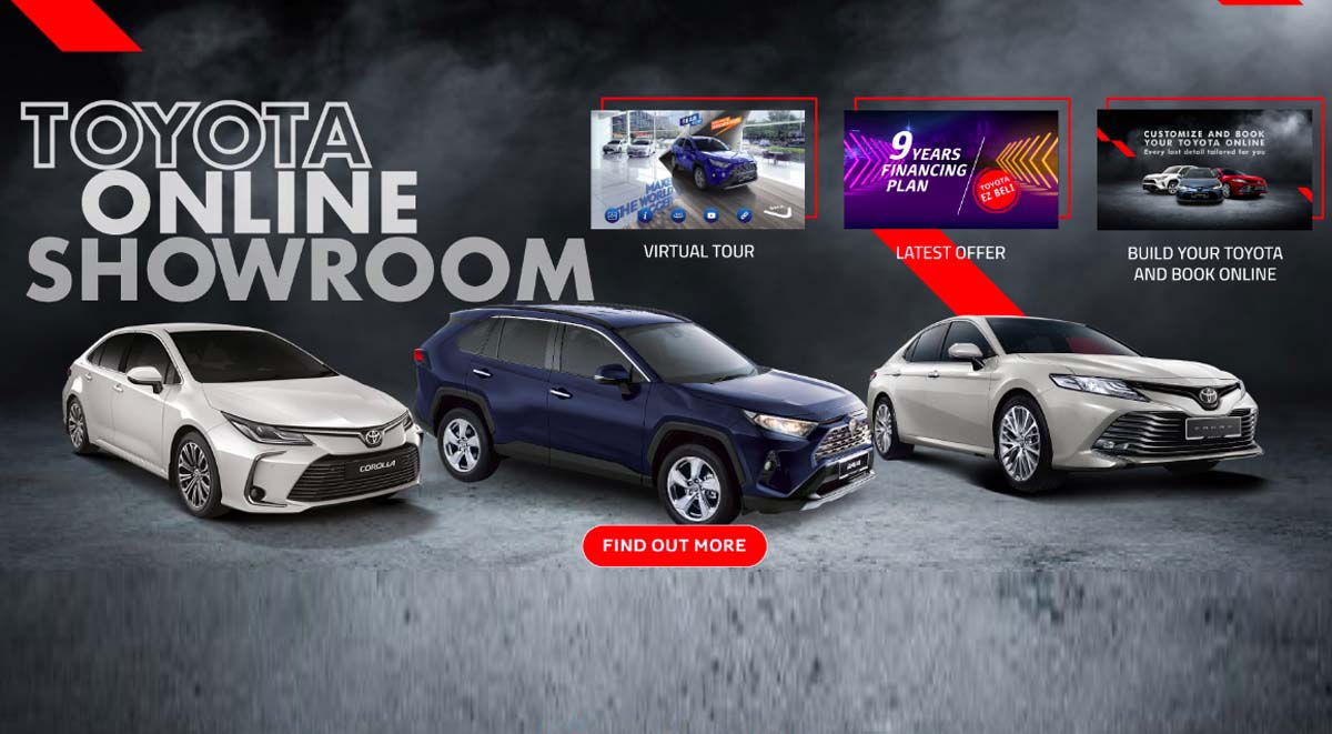 欢迎来到 Toyota Online Showroom  ，买车只在弹指间