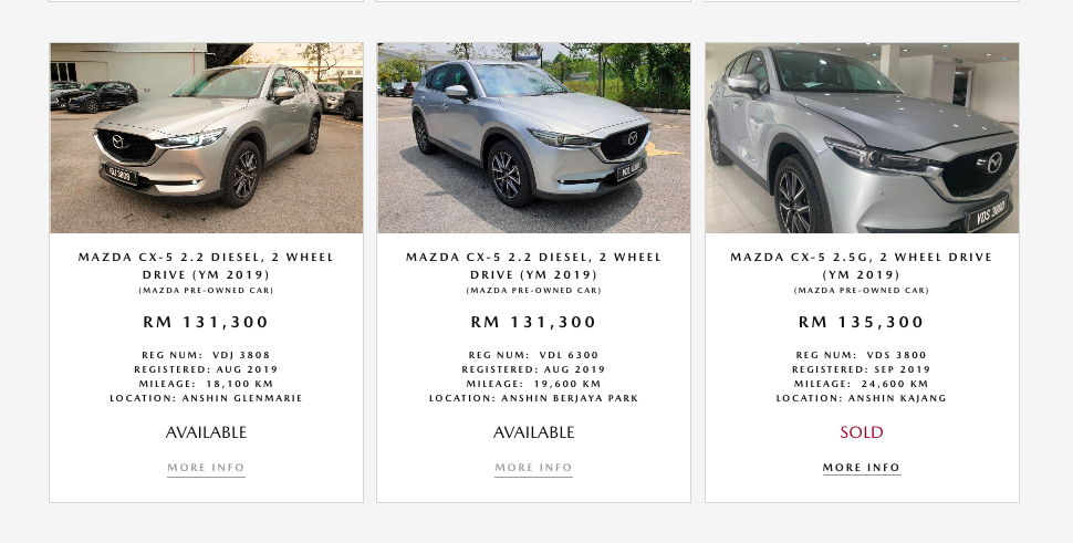 Mazda CX-5 Diesel 官方认证Pre-Owned 仅售RM 131,300