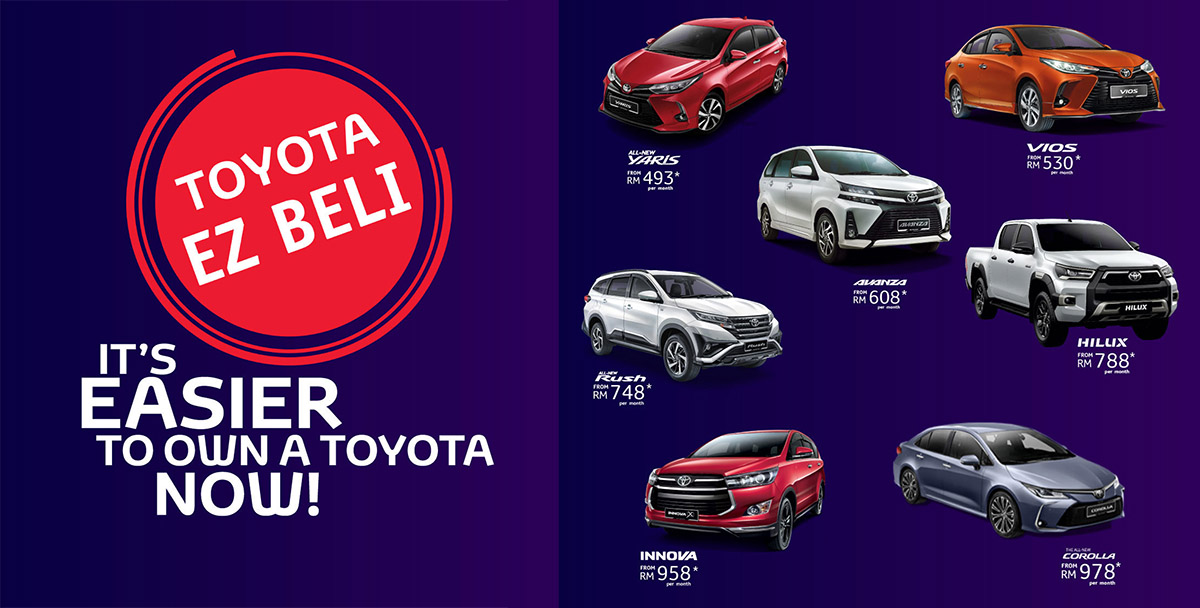 Toyota Malaysia 最新融资配套，Yaris 每月只需RM 493！