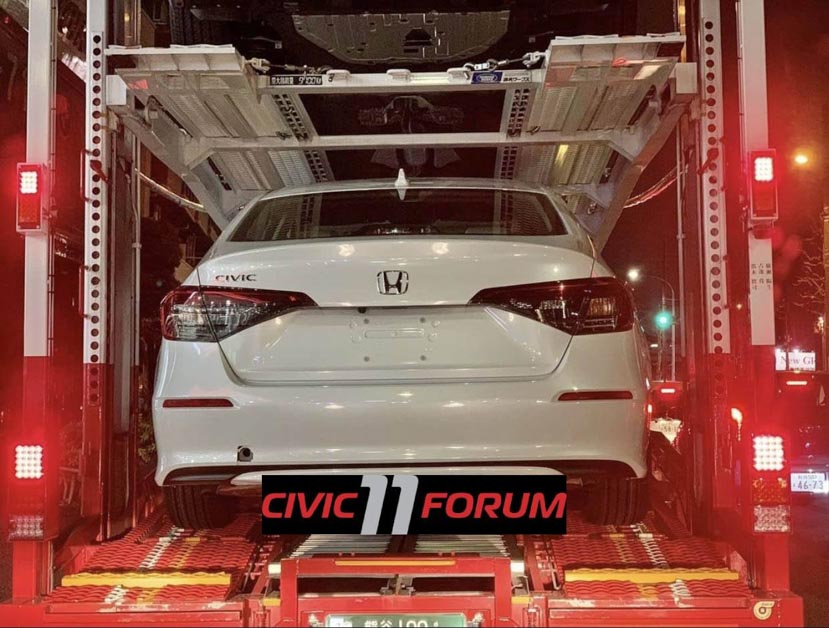 2022 Honda Civic 完整实车照曝光，VTEC Turbo 引擎马力升级至182PS！