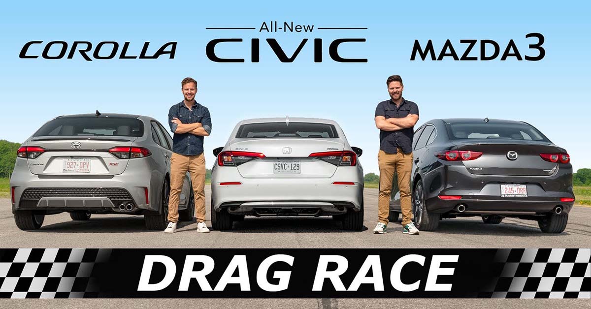 Mazda3 Skyactiv-X VS Honda Civic Turbo ，谁更胜一筹？（影片）