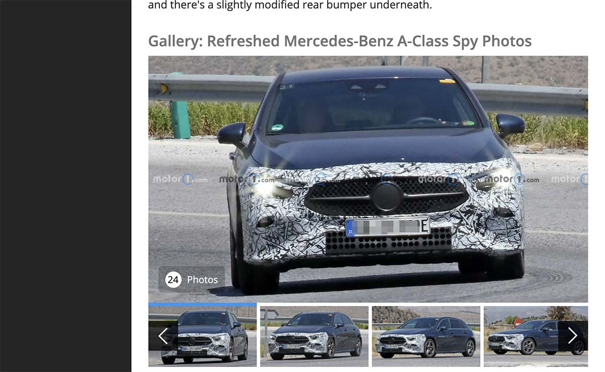 2022 Mercedes-Benz A-Class 现身，或更换全新引擎