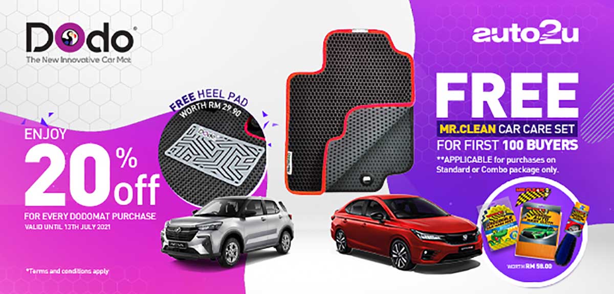 特别的好康，现在选择Dodo®️ Mat你可以享有20%折扣，并且还有免费的礼物*！