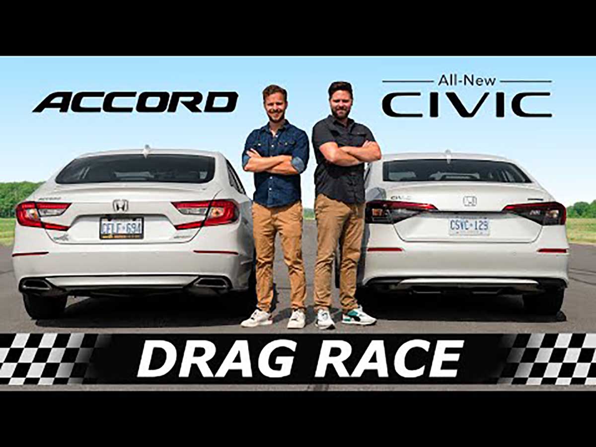 Honda Civic VS Honda Accord ，同门兄弟相残！（影片）