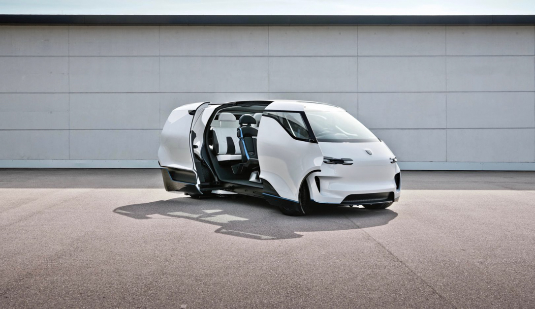 Porsche 发布未来内装设计图，Vision Renndienst MPV 概念车内装超有科技感！