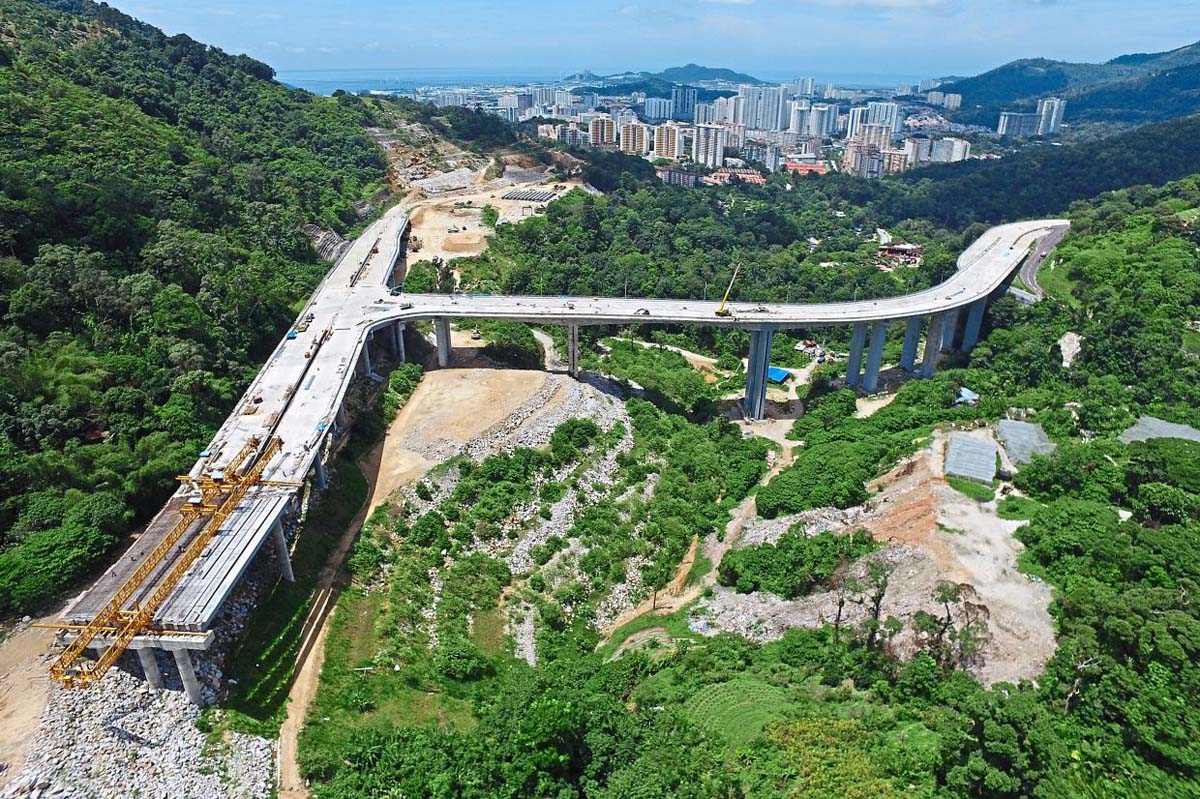 Bukit Kukus 高架桥正式通车:全马第一高架桥、全场5.5公里!