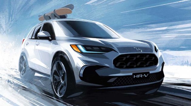 2023 Honda HR-V 运动车型草图曝光：更强运动风、将在今年年末登场！