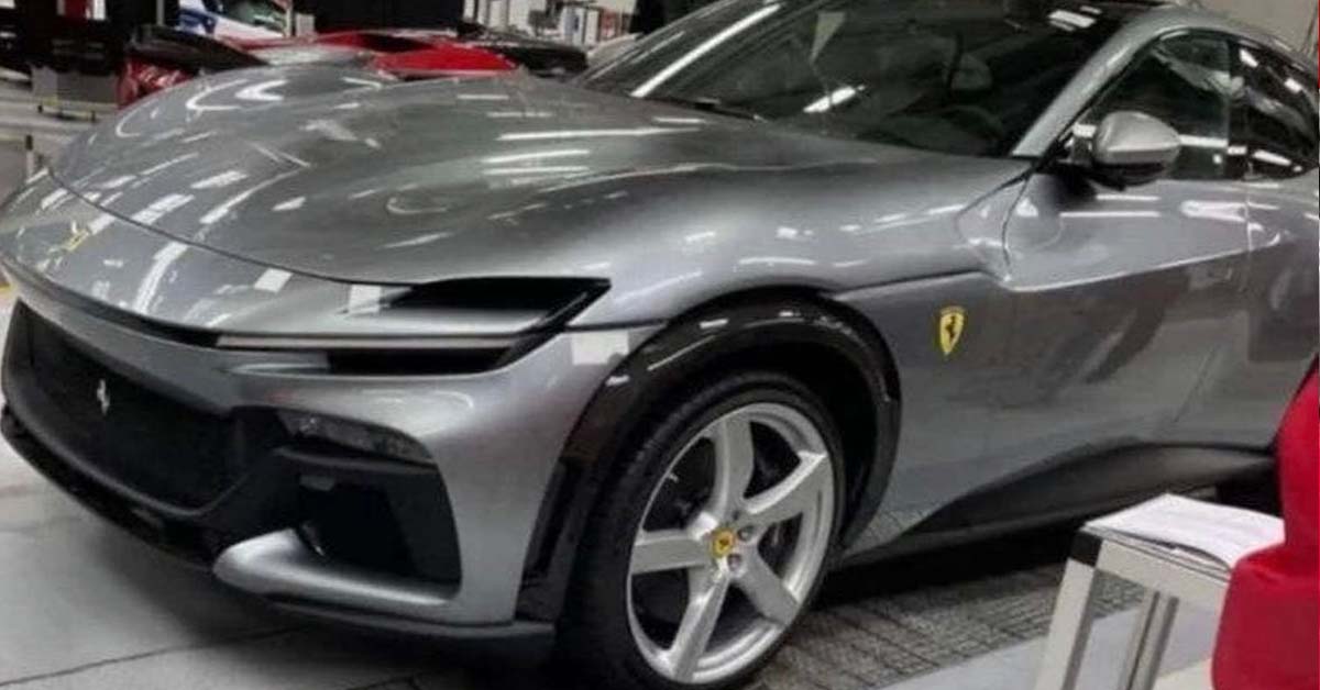 细节确认，Ferrari SUV 工厂实车照！Ferrari Purosangue SUV “杀气”十足！