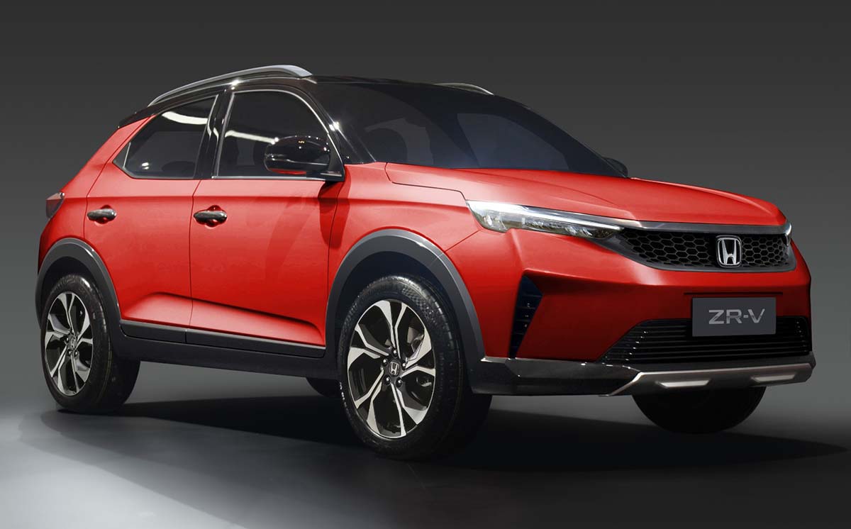 Honda ZR-V 渲染图：1.0L Turbo + 1.5L混合动力？有望今年内发布！