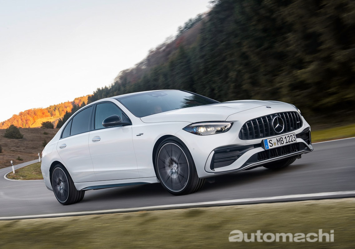 Mercedes-AMG C43 正式全球发布，2.0L Turbo 引擎 + 48V 轻度混合动力，402 Hp + 500 Nm，0-100 km/h 只需约 4.6 秒！