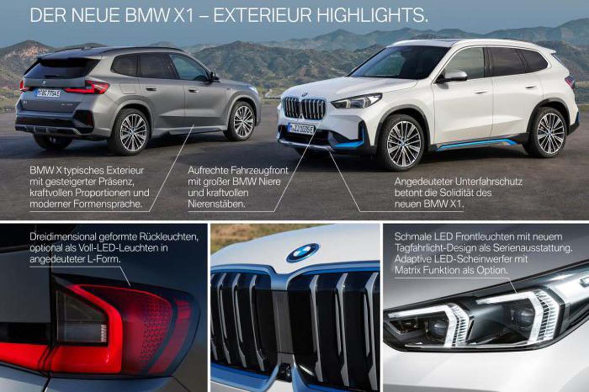 2023 BMW X1 率先曝光： 拥有纯电版本、汽油机引擎动力也升级！