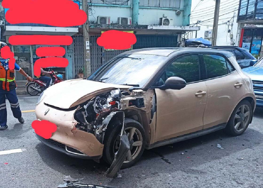 Ora Good Cat 泰国贩售但没有零件供应，车主发生车祸后无法进行维修！