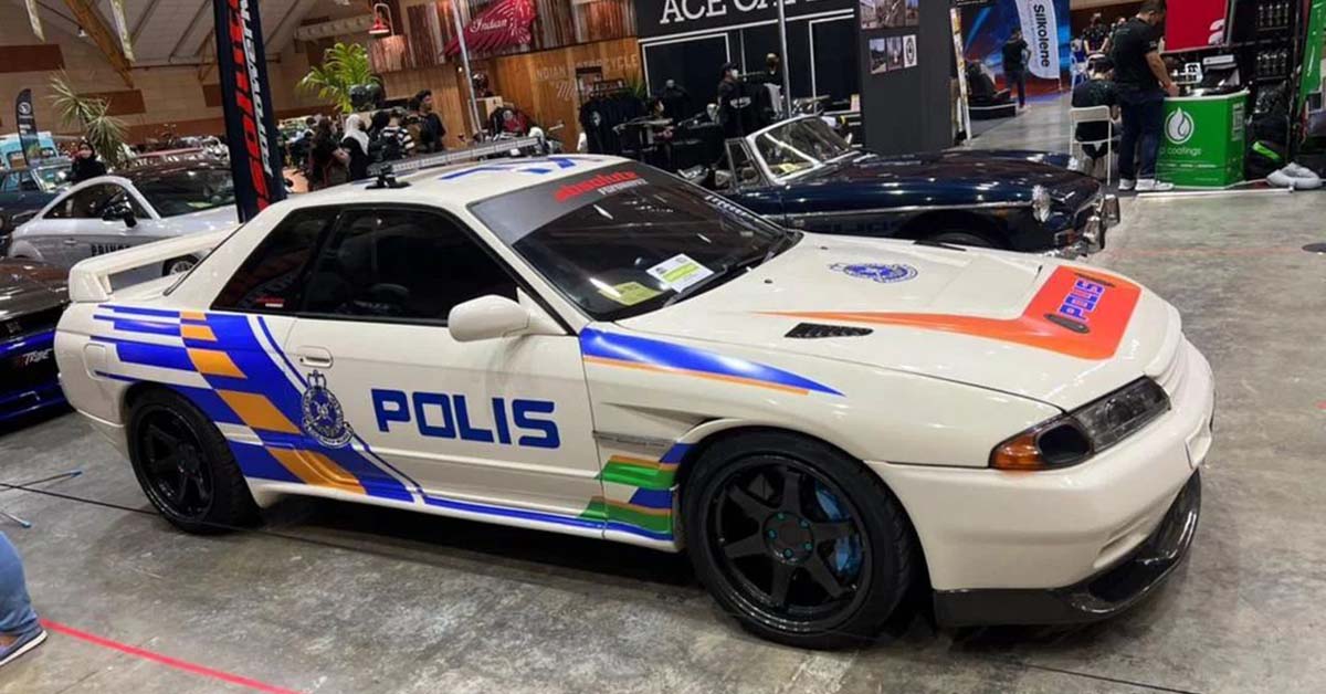 Nissan Skyline GTR32 改装成警车出席车展、车主被逮捕汽车被扣押！