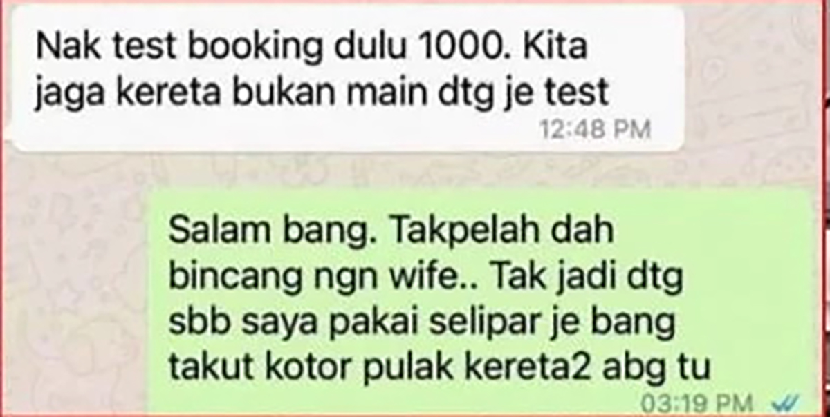 男子欲试驾 Toyota Alphard ,但是遭要求必须想给RM 1,000定金!
