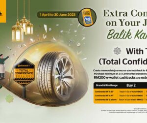 开斋节优惠！6 月 30 日前购买新轮胎，Continental 将提供 1 年一换一保固，并送出高达 RM 200 的电子钱包礼券。