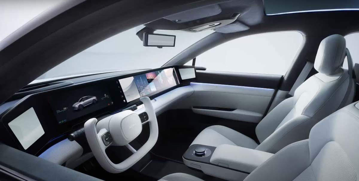 Sony-Honda Afeela 原型车发布：具备 Level 3 自动驾驶技术、可游玩 PS5 游戏！