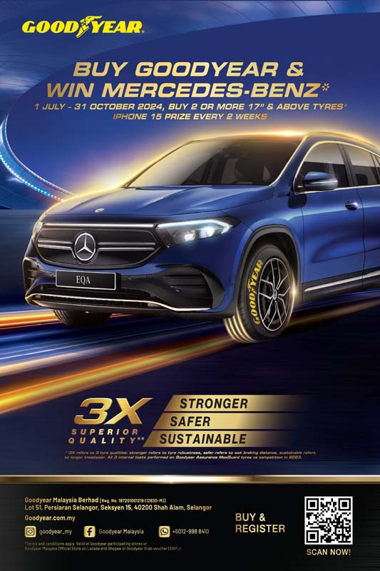 Goodyear "Win A Car" 赢奖活动,你有机会把 Mercedes-Benz 带回家!