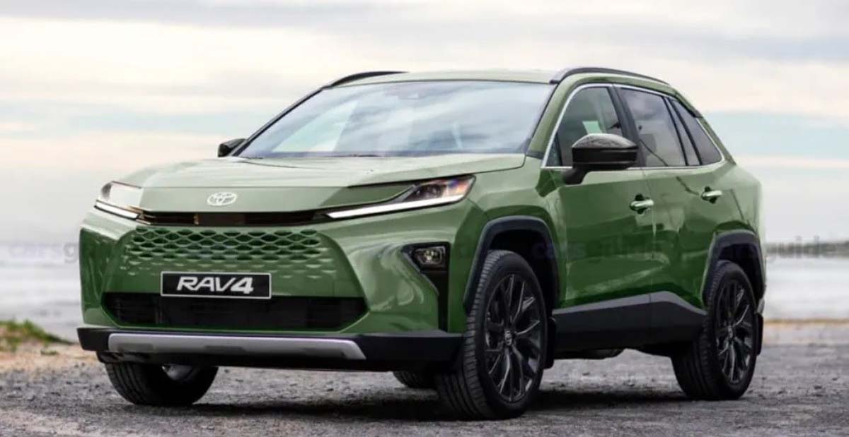 2025 Toyota Rav4 渲染图:C-Segment SUV 王者大改款或采用1.5L Turbo HEV 引擎!