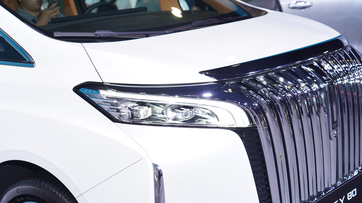 2024 KLIMS:WEY 80 PHEV (魏牌高山)正式现身我国,插混豪华MPV 将对标 Alphard/Vellfire?