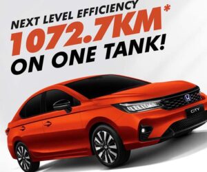 Honda City RS e:HEV 满缸可行驶1072.7 km！